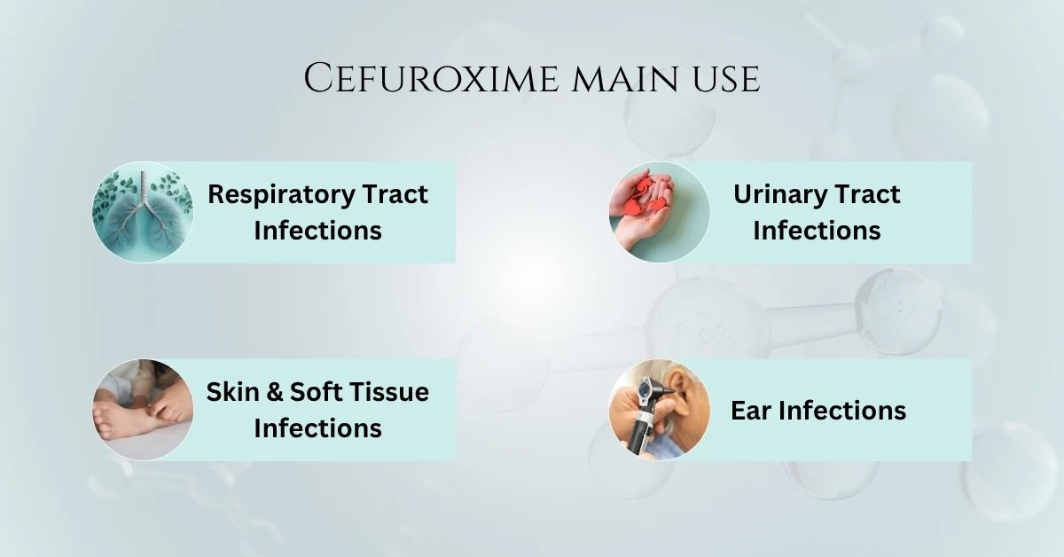 Cefuroxime main use